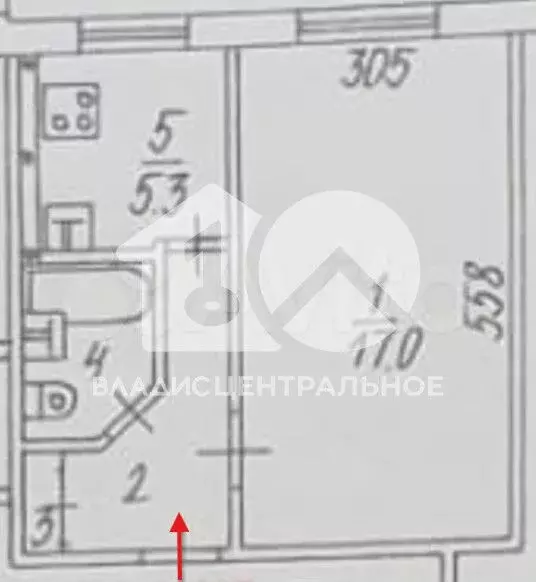 1-к. квартира, 30 м, 1/9 эт. - Фото 0