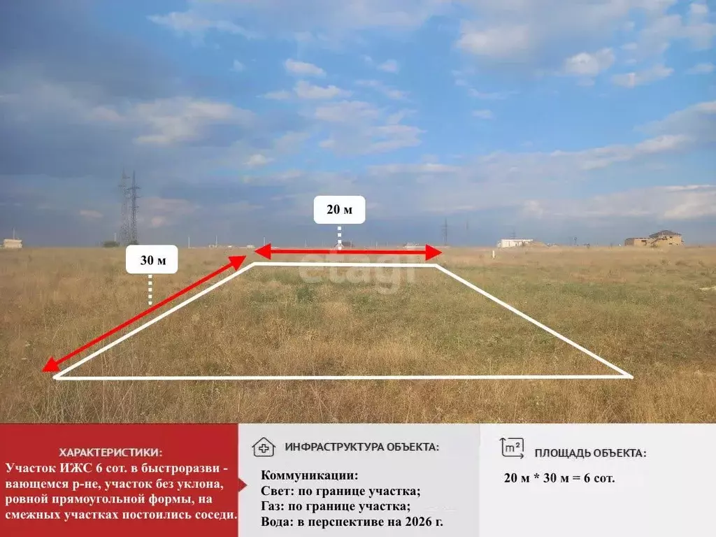 Участок в Крым, Симферопольский район, с. Мирное  (6.0 сот.) - Фото 0
