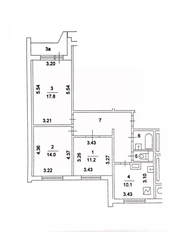 3-к кв. Москва Бескудниковский бул., 8К4 (72.4 м) - Фото 2