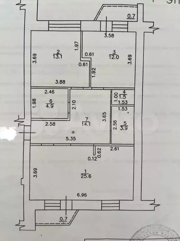 3-к. квартира, 75,1 м, 1/8 эт. - Фото 0