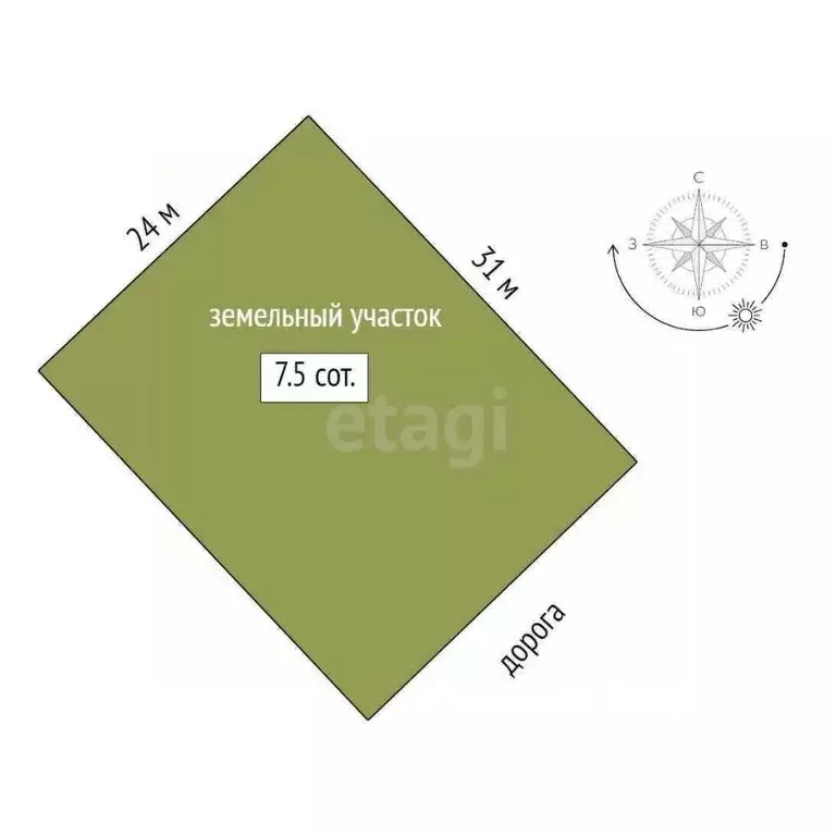 Участок в Тамбовская область, Тамбов ул. Имени Александра Смирнова, 26 ... - Фото 1