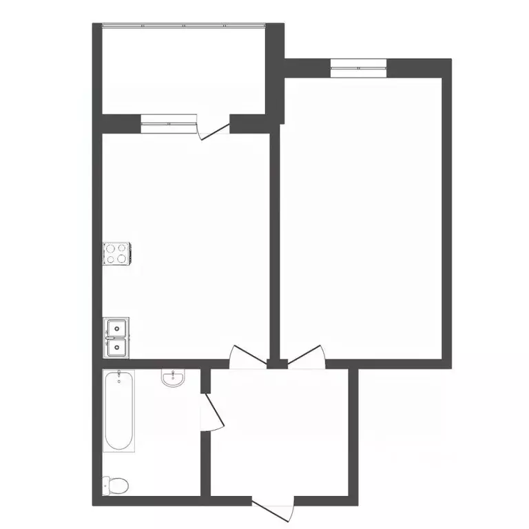 1-к кв. Тюменская область, Тюмень ул. Бориса Житкова, 2к2 (40.0 м) - Фото 1
