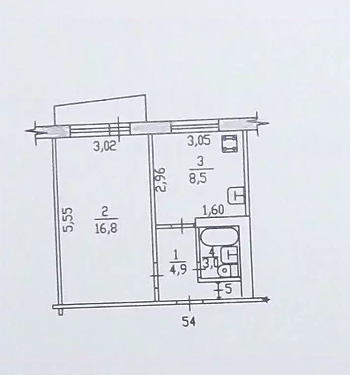 1-к кв. Хабаровский край, Хабаровск Вяземская ул., 9А (34.2 м) - Фото 1