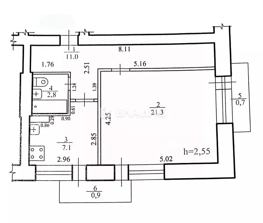 1-к кв. Забайкальский край, Чита Новобульварная ул., 6 (42.2 м) - Фото 1