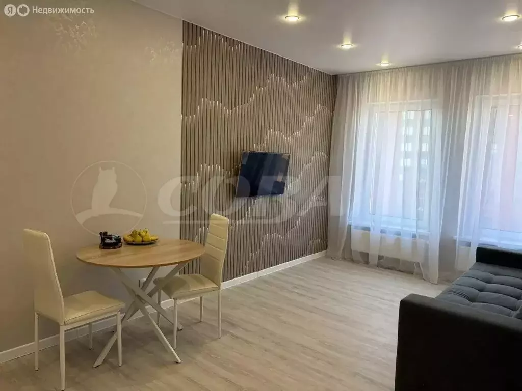 1-комнатная квартира: Тюмень, улица Пожарных и Спасателей, 16 (39.8 м) - Фото 2