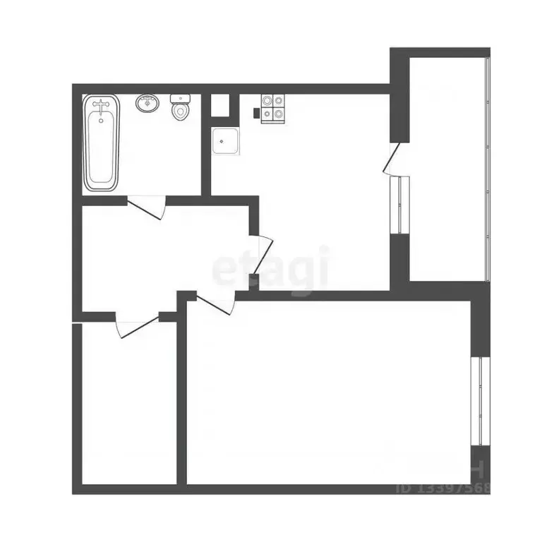 1-к кв. Тверская область, Тверь ул. С.Я. Лемешева, 8 (34.7 м) - Фото 1