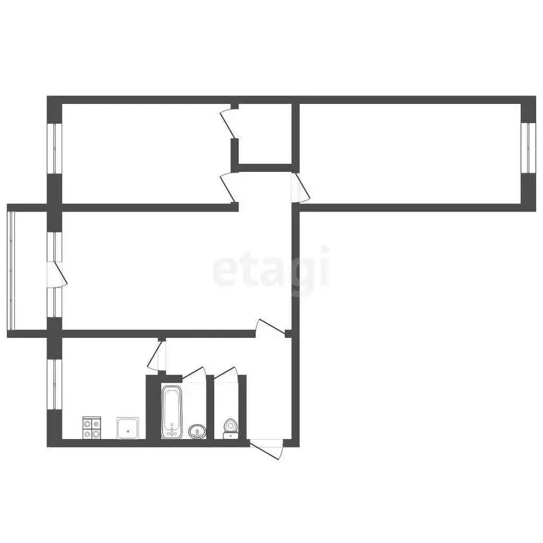 3-комнатная квартира: Томск, Иркутский тракт, 122 (58.9 м) - Фото 0
