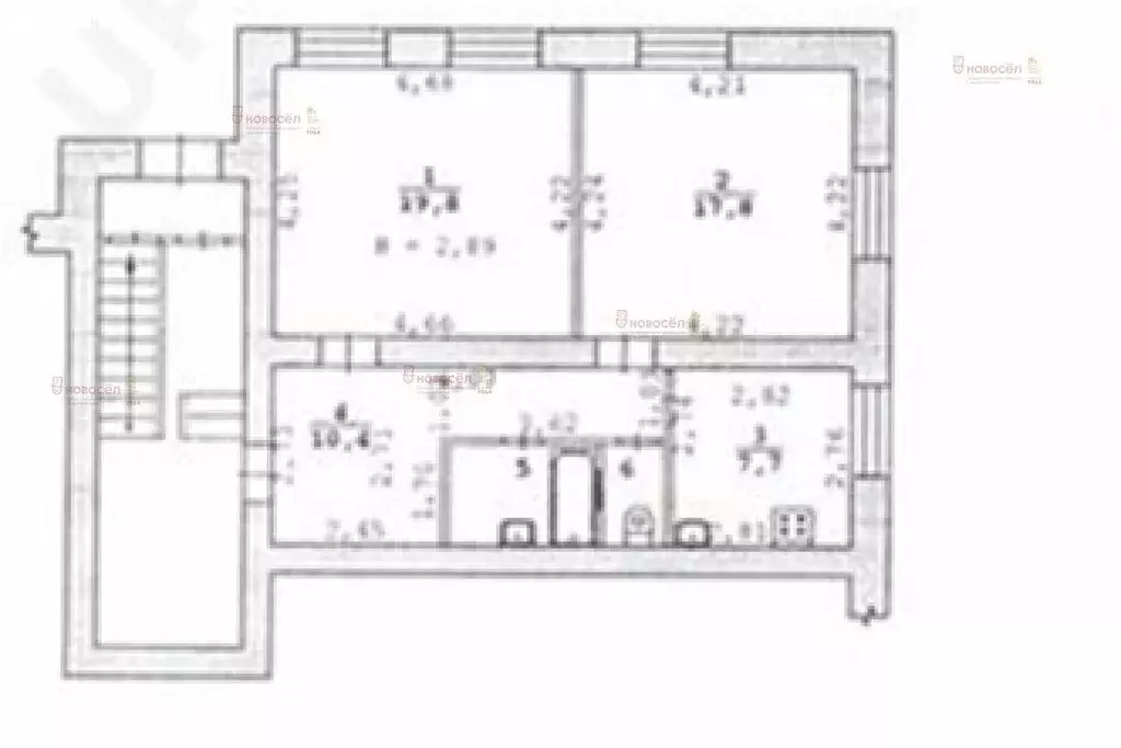 2-комнатная квартира: Екатеринбург, Комсомольская улица, 51 (60.1 м) - Фото 0