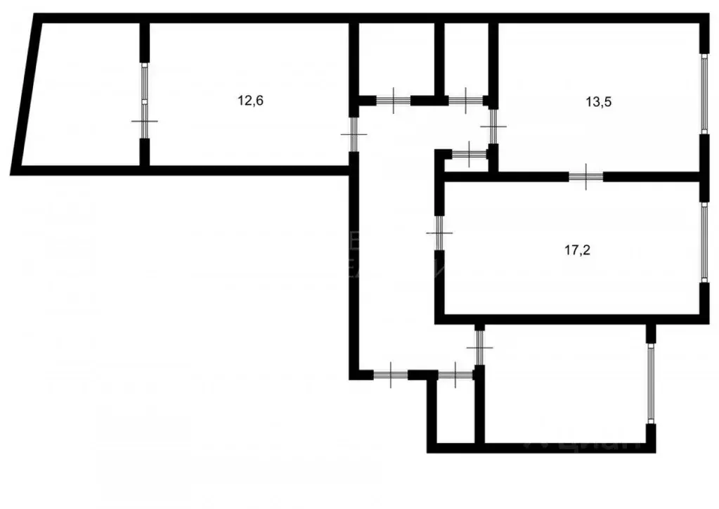 3-к кв. Самарская область, Тольятти 9-й кв-л, бул. Туполева, 13 (67.5 ... - Фото 2