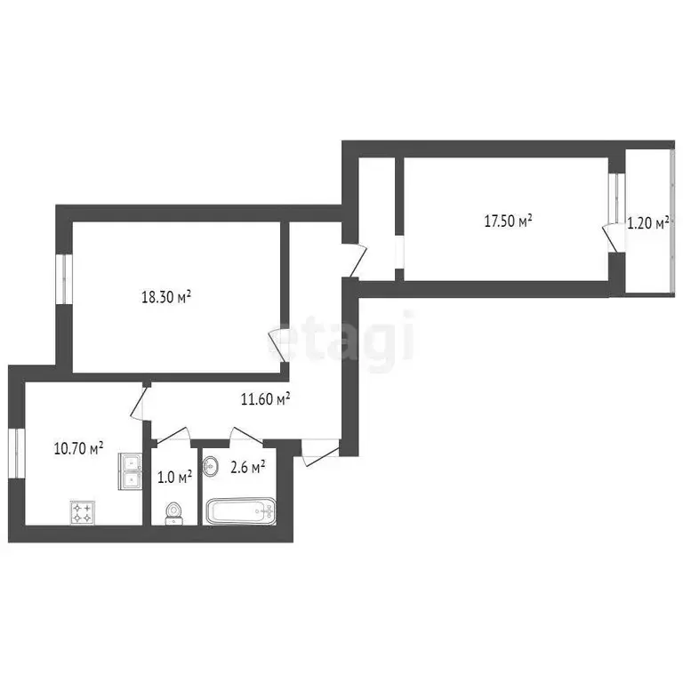 2-комнатная квартира: Колтуши, Верхняя улица, 3к3 (61.7 м) - Фото 0