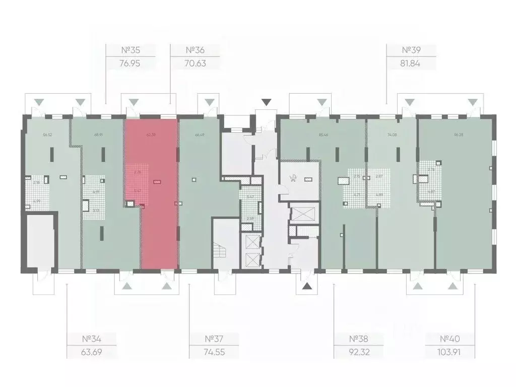 Помещение свободного назначения в Санкт-Петербург просп. Маршала ... - Фото 2