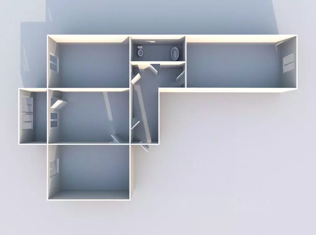 3-к кв. Курганская область, Курган Заозерный жилрайон, 16-й мкр, 10 ... - Фото 2