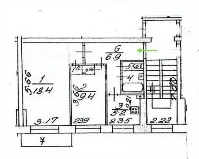 2-к кв. Московская область, Мытищи ул. Мира, 27 (44.4 м) - Фото 1