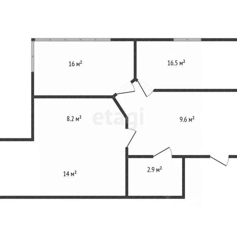 2-к кв. Дагестан, Махачкала ул. Поповича, 22А (68.0 м) - Фото 1