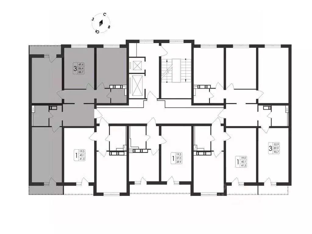3-к кв. Воронежская область, Воронеж Первое Мая мкр, Май жилой ... - Фото 2