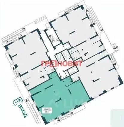 Помещение свободного назначения в Новосибирская область, Новосибирск ... - Фото 1