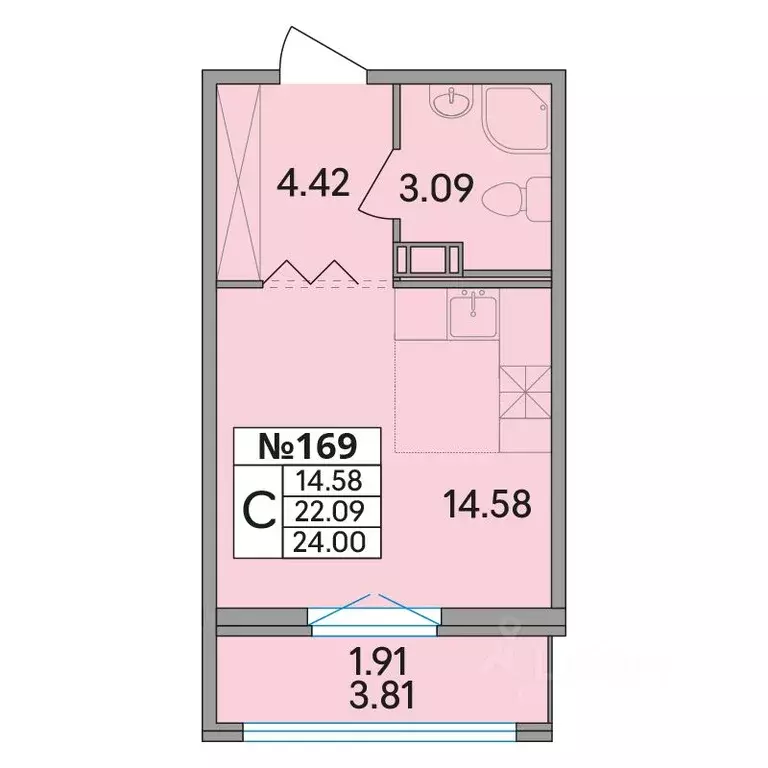 Студия Ленинградская область, Всеволожский район, Агалатовское с/пос, ... - Фото 1
