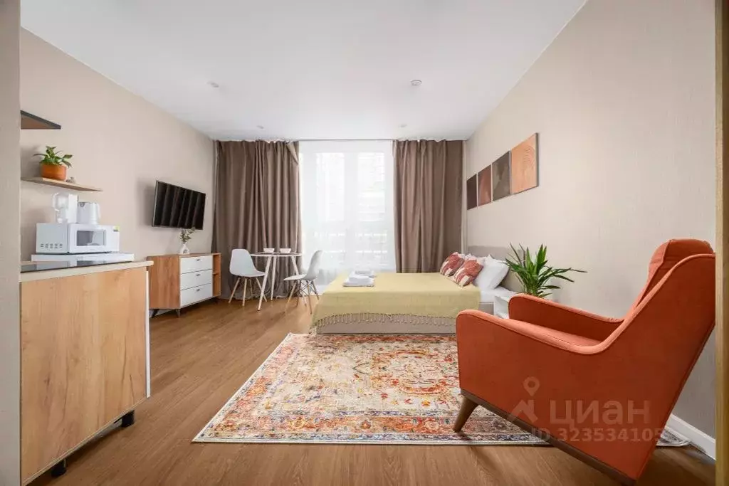 Студия Краснодарский край, Краснодар ул. Ивана Беличенко, 92 (27.0 м) - Фото 1