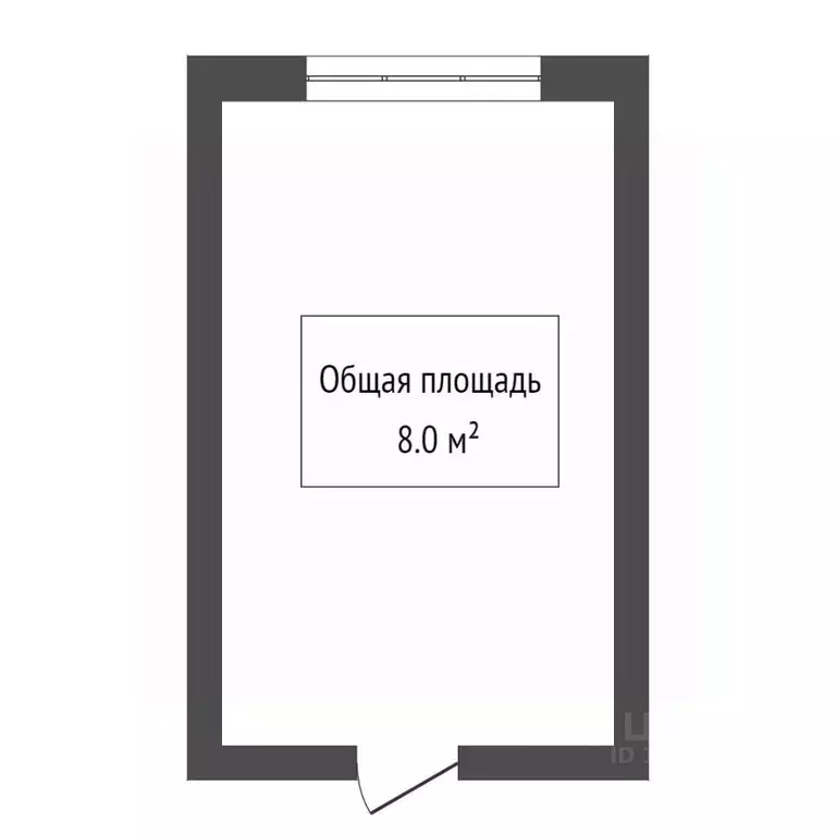 Студия Томская область, Томск ул. Александра Угрюмова, 1/2 (32.0 м) - Фото 1