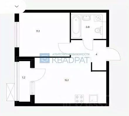 1-к кв. Ярославская область, Ярославль ул. Академика Колмогорова, 26 ... - Фото 1