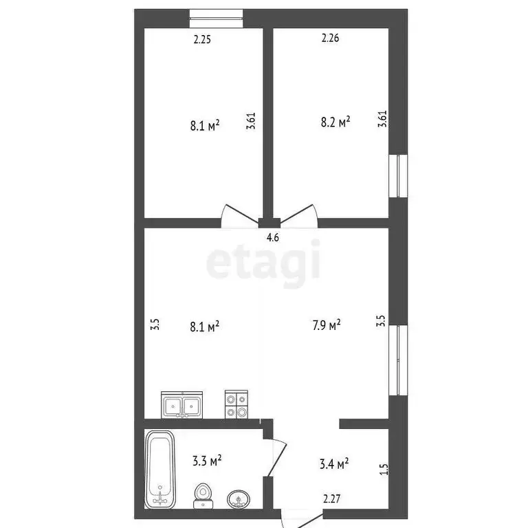 3-комнатная квартира: Якутск, микрорайон Борисовка-1, 32 (39 м) - Фото 0
