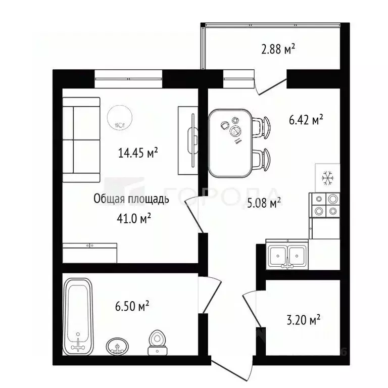 1-к кв. Новосибирская область, Новосибирский район, Краснообск рп, 3-й ... - Фото 2