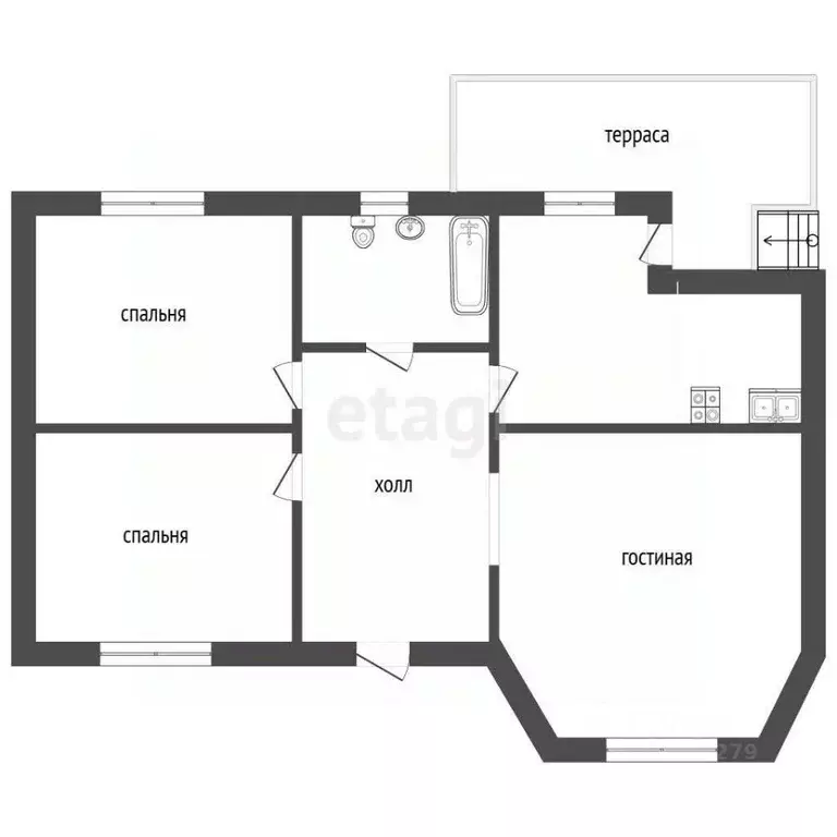 Дом в Белгородская область, Корочанский район, Мелиховское с/пос, ... - Фото 2