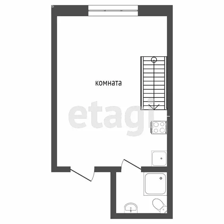 Квартира-студия: Ростов-на-Дону, улица Максима Горького, 195 (20 м) - Фото 1