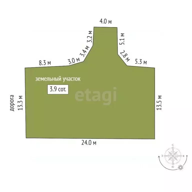 Участок в Ростовская область, Батайск ул. Клары Цеткин (3.9 сот.) - Фото 2
