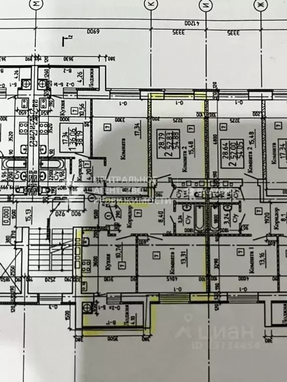 2-к кв. Рязанская область, Рыбное ул. Крымская, 12 (51.9 м) - Фото 1