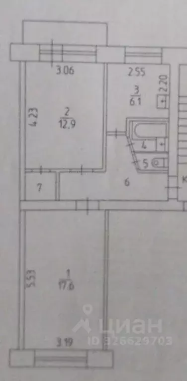 2-к кв. Пермский край, Пермь Рабоче-крестьянская ул., 24 (48.0 м) - Фото 1