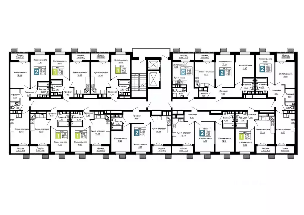 2-к кв. Адыгея, Тахтамукайский район, Яблоновский пгт  (55.8 м) - Фото 2