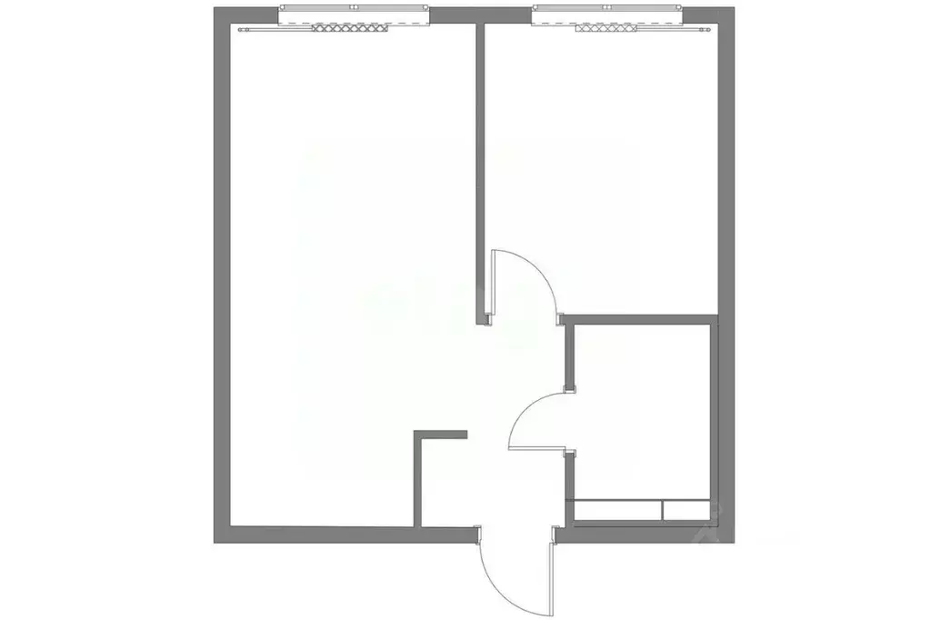 1-к кв. Татарстан, Казань ул. Рашида Нежметдинова, 11к4 (36.2 м) - Фото 2