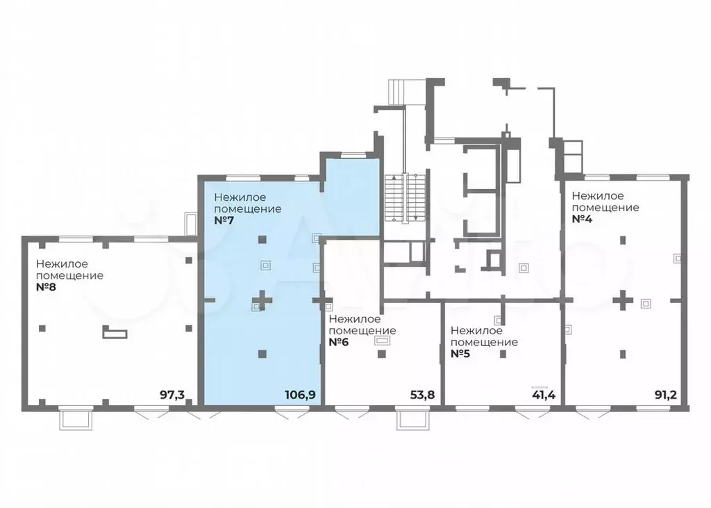 Помещение №7, 106.9 м в доме №20.18 ЖК «Ньютон - Фото 0