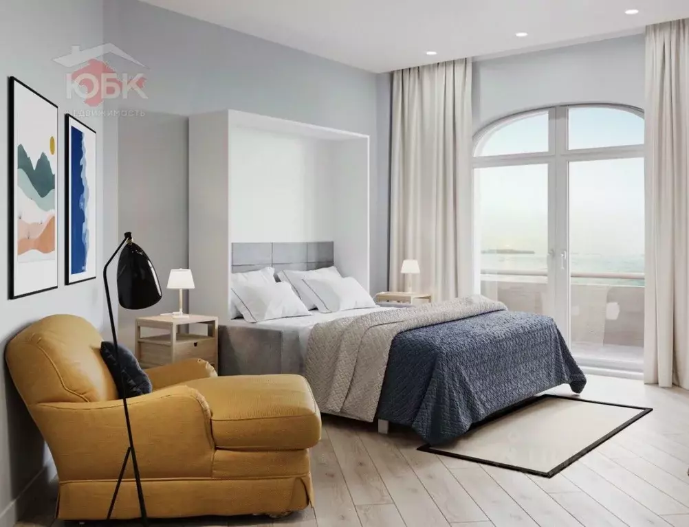 Студия Крым, Черноморское пгт ул. Сигнальная, 2В (28.0 м) - Фото 1