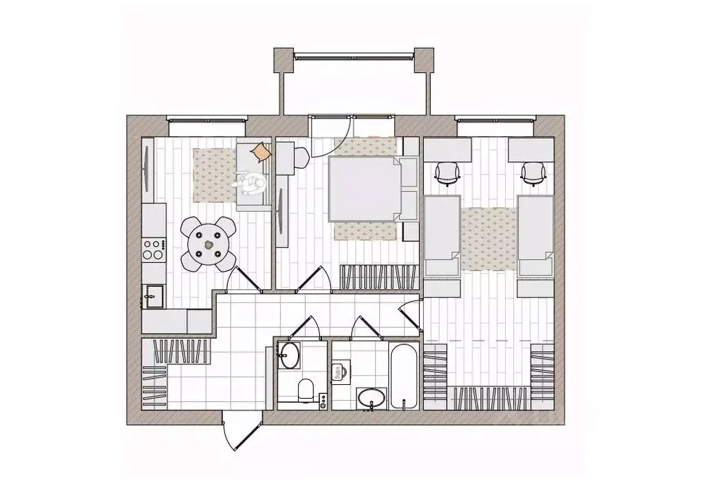 2-к кв. Кировская область, Киров городской округ, пос. Чистые Пруды ... - Фото 1