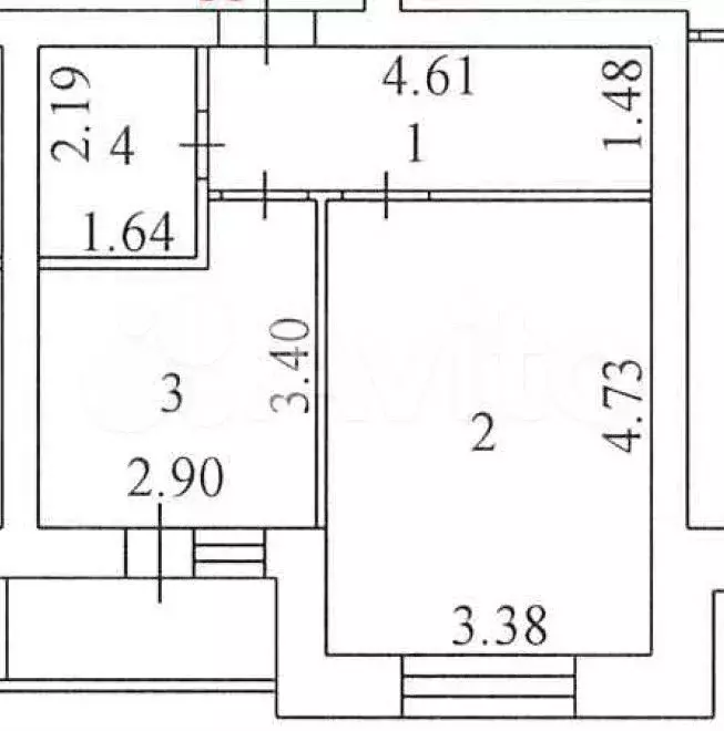 1-к. квартира, 35 м, 9/9 эт. - Фото 0