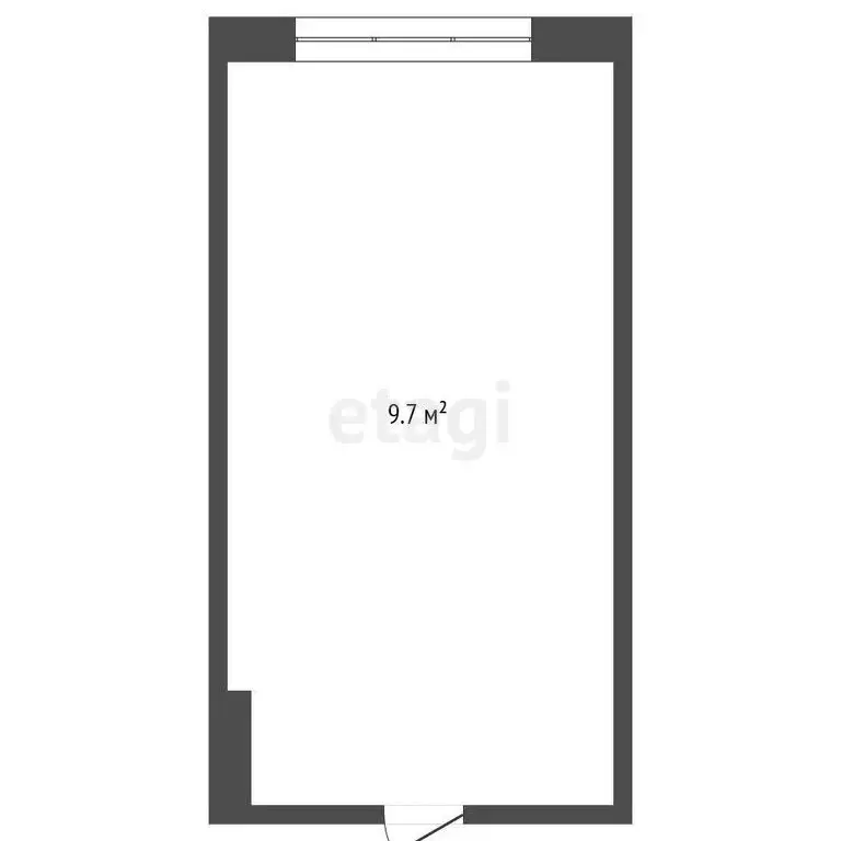 1к в -комнатной квартире (9.7 м) - Фото 1