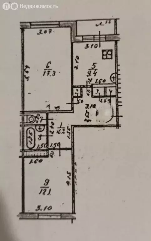 2-комнатная квартира: посёлок городского типа Медведево, ... - Фото 2