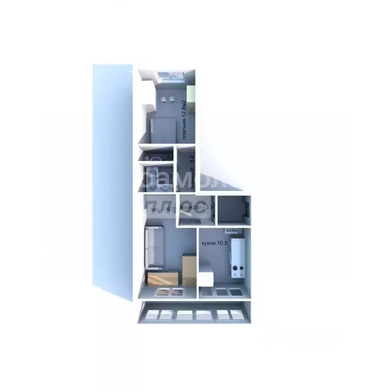 2-к кв. Ульяновская область, Ульяновск Новый Город мкр, просп. ... - Фото 2