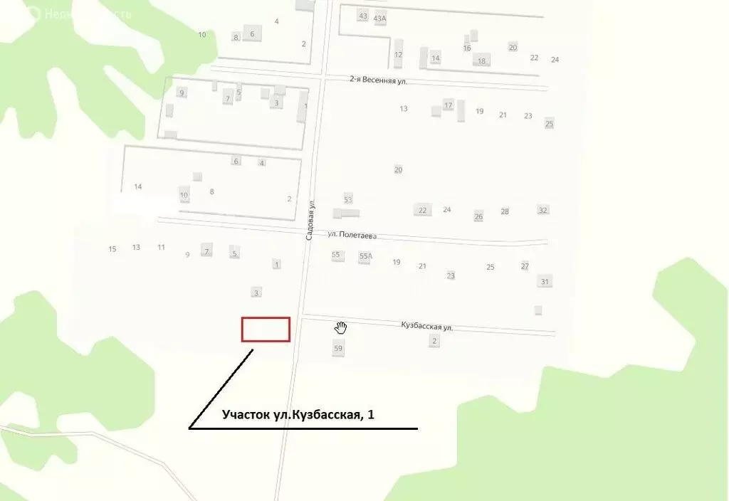 Участок в село Ягуново, Кузбасская улица (10 м) - Фото 2