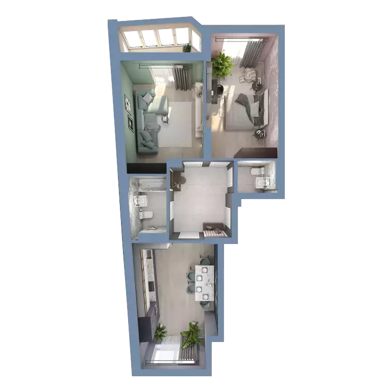 Продаётся 2-к квартира, 79 м - Фото 1