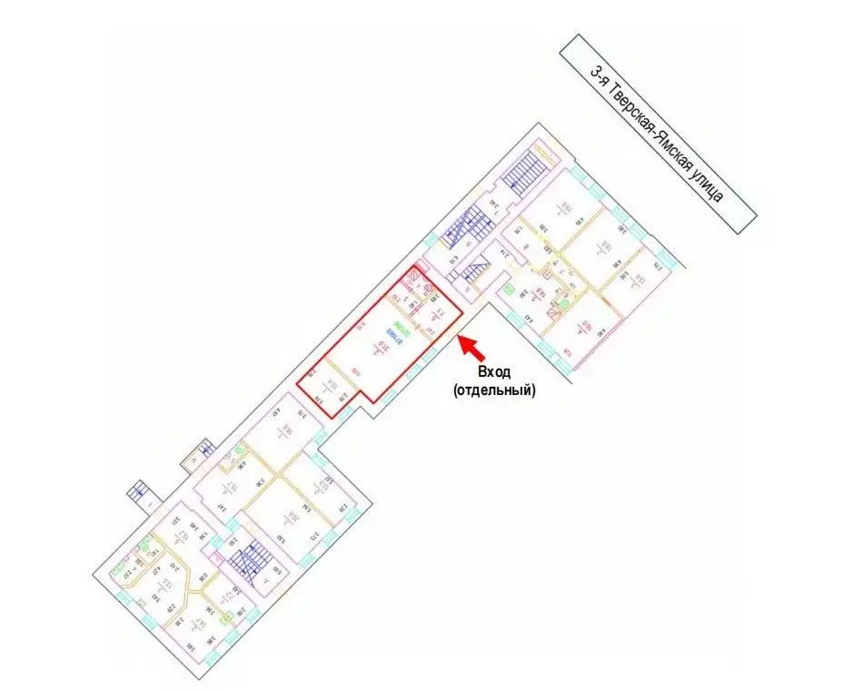 Помещение свободного назначения в Москва 3-я Тверская-Ямская ул., 11 ... - Фото 2