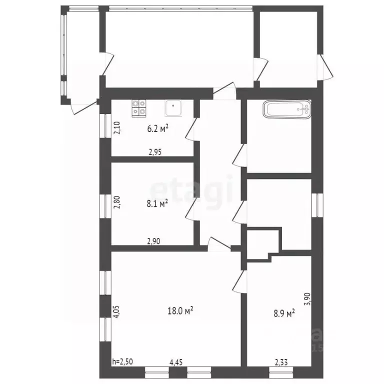 Дом в Кемеровская область, Белово ул. Кулибина, 9 (61 м) - Фото 0