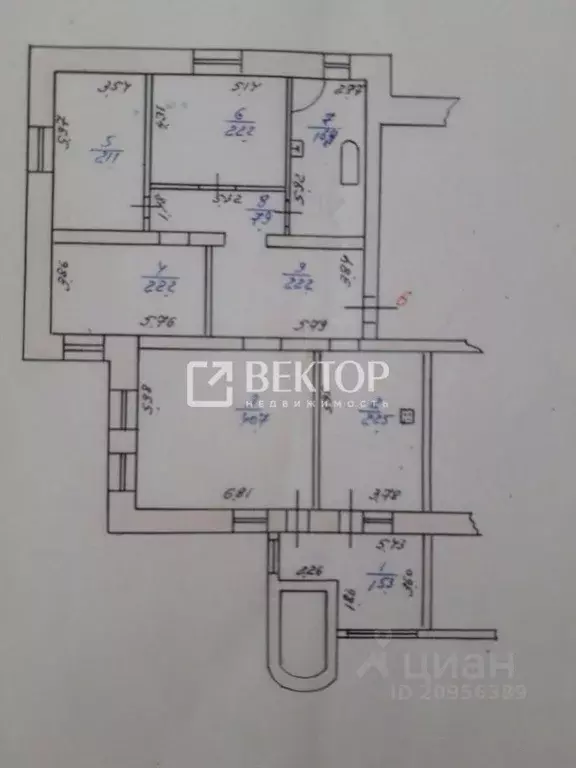4-к кв. Ивановская область, Иваново Межсоюзный пер., 27к2 (190.5 м) - Фото 2