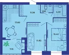 2-к кв. Брянская область, Брянск ул. Ильи Иванова, 9 (71.49 м) - Фото 0