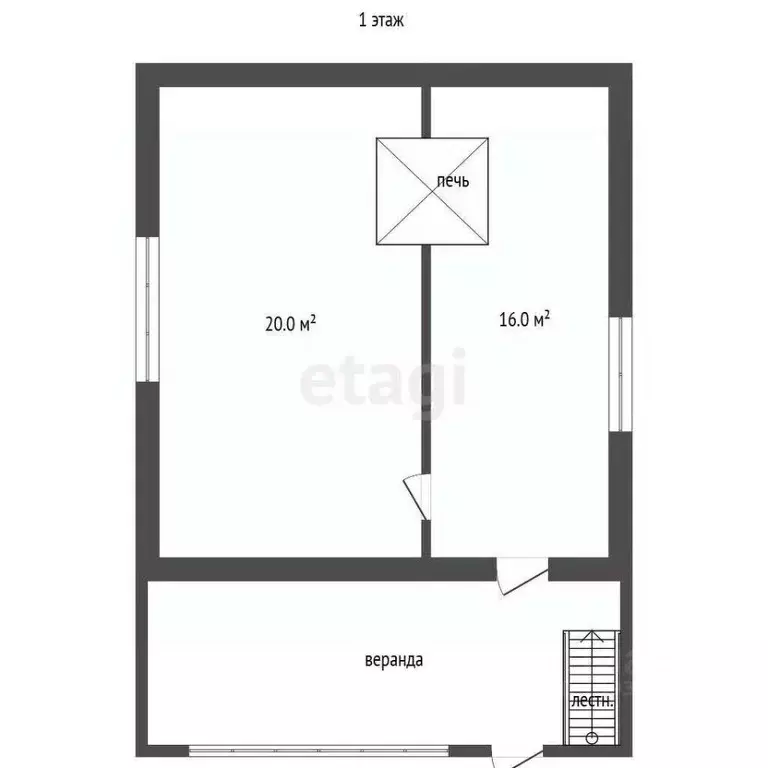 Дом в Тюменская область, Тюмень СОСН Рябинка тер., ул. Садовая (36 м) - Фото 1