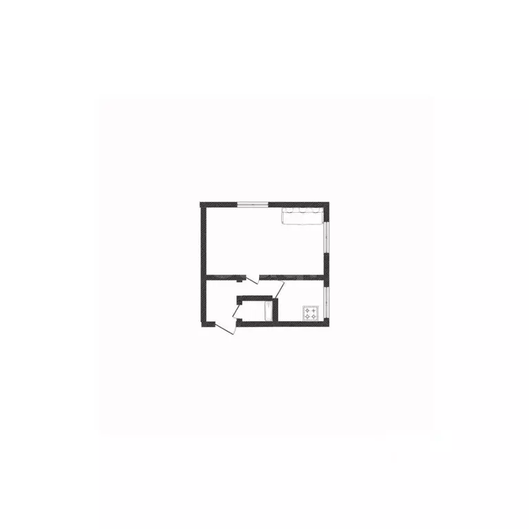 1-к кв. Белгородская область, Губкин ул. Мира, 22А (31.0 м) - Фото 1