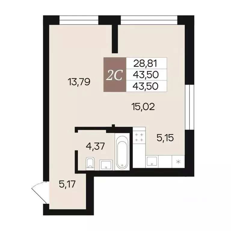 2-к кв. Новосибирская область, Новосибирск ОбьГЭС мкр,  (43.5 м) - Фото 1