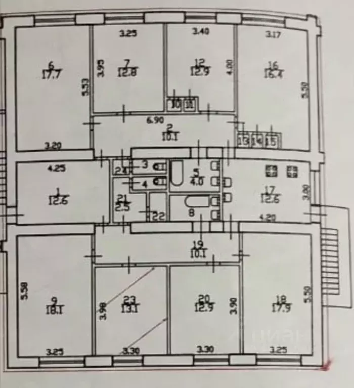Комната Санкт-Петербург ул. Беринга, 32К3 (13.1 м) - Фото 2